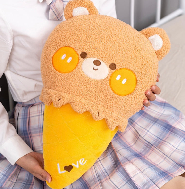 Cute Baby Animals Ice Cream Colorful Plushie Pillows